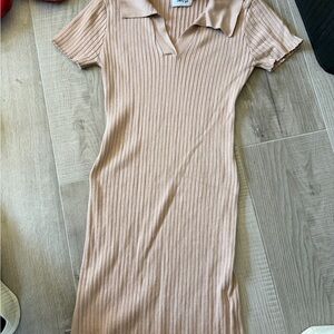 Princess Polly Nude Ribbed Dress S/M
